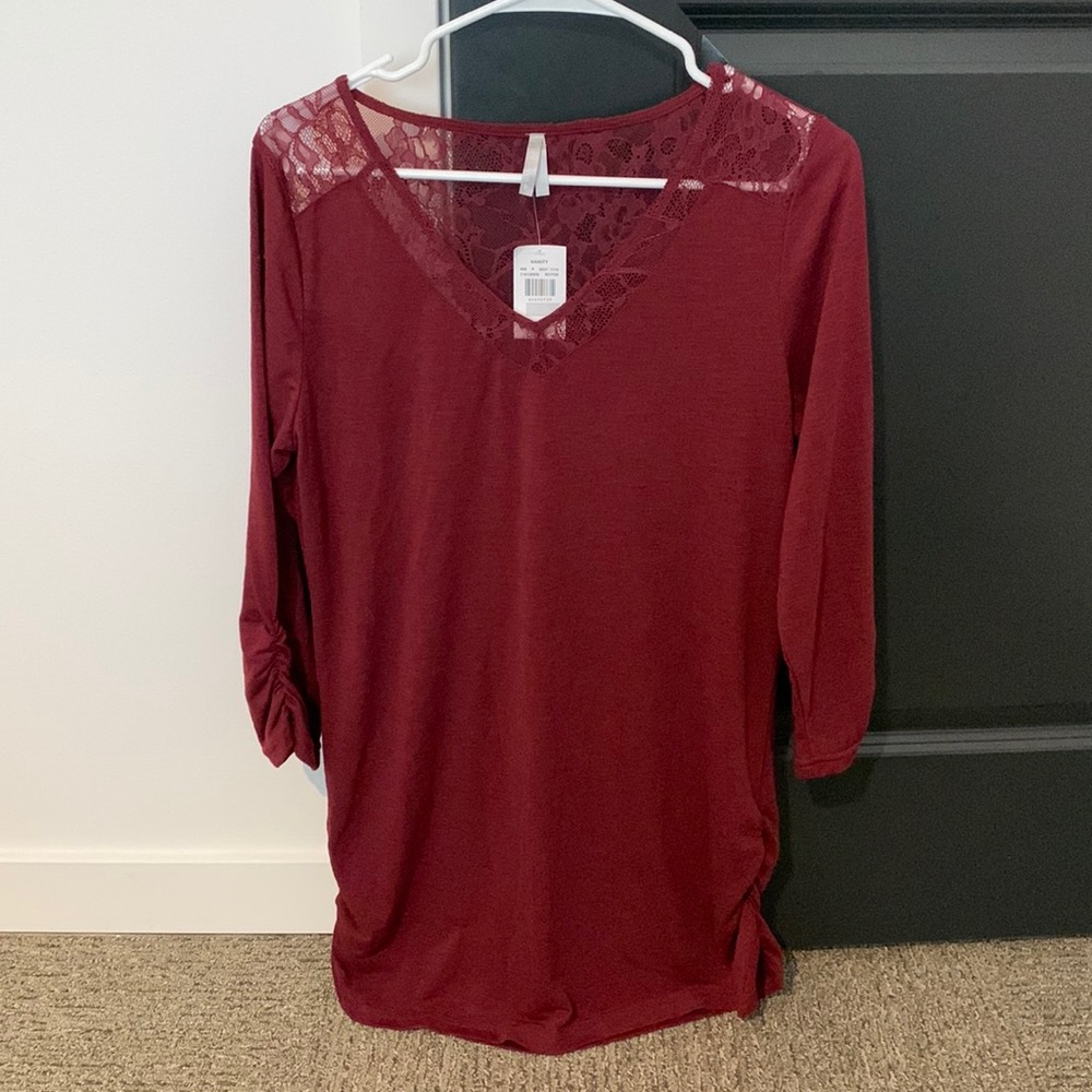 Vanity Maroon Top